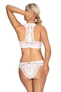 Romantic cheeky panties, floral lace, keyhole